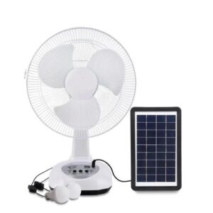 Solar Fan Rechargeable With Solar Or Ac Power